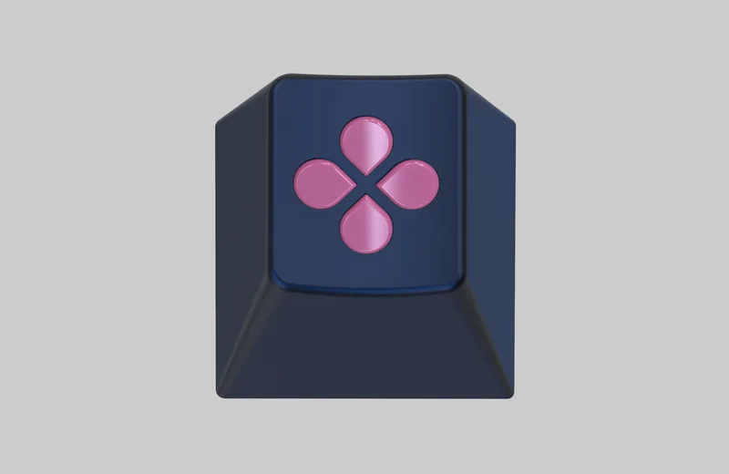 GMK Pink on Navy